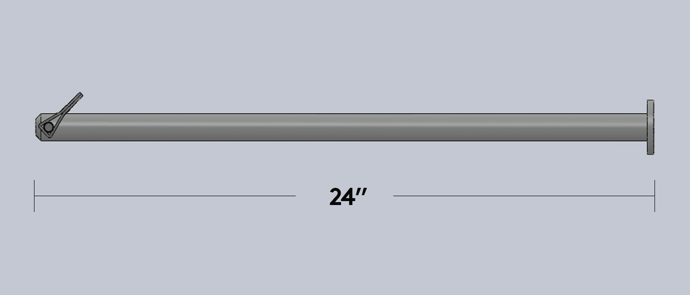 24" Hinge Rod - Lane Shark USA