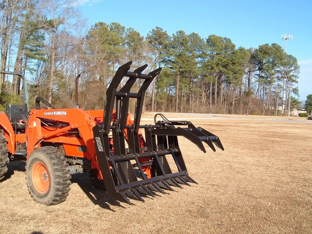 Dual Rake Stand WR Long Inc: Dual Root Rake Brush Grapple