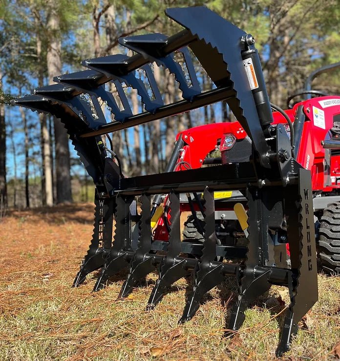 Vertical Root Rake Grapple Tractor Grapple Attachment Frontier AV20H Series Root Grapples